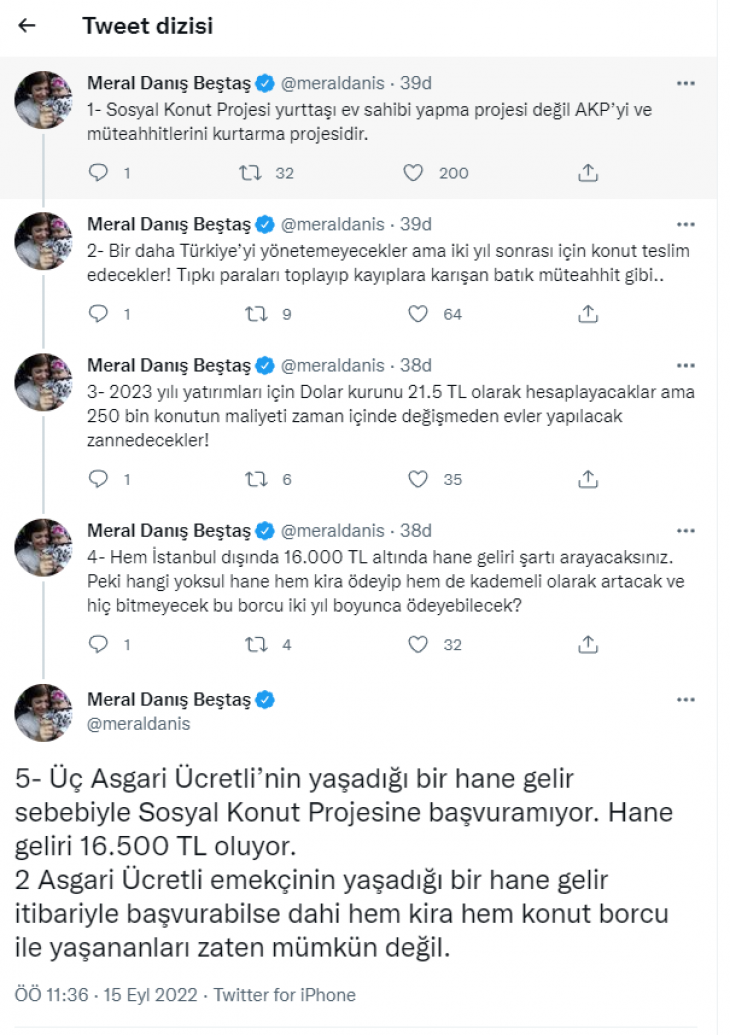 HDP Siirt Milletvekili Beştaş: 'Sosyal Konut Projesi AKP'yi ve Müteahhitlerini Kurtarma Projesidir'