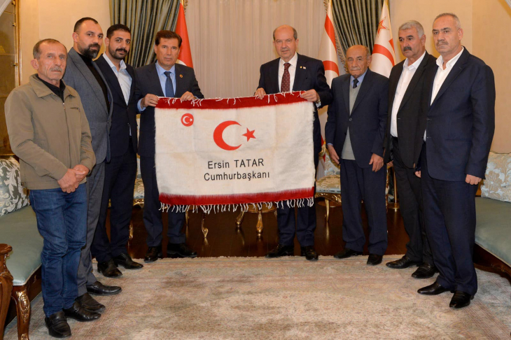 Baykan Atabağı Belediye Başkanı Lale, KKTC Cumhurbaşkanı Tatar ile Görüştü