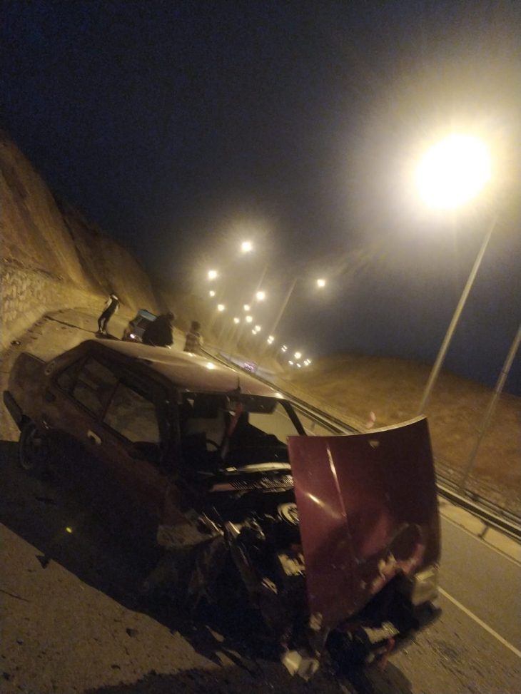 Siirt'te Kazada Kullanılamaz Hale Gelen Araçtan Hafif Yaralı Olarak Kurtuldu