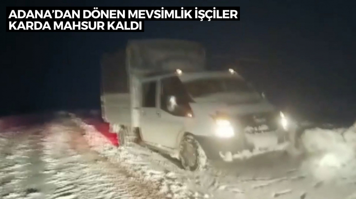 Siirt'te Kar Yağışı! Hastalar Yolda Kaldı Araç Şarampole Yuvarlandı Mevsimlik İşçiler Yolda Mahsur Kaldı