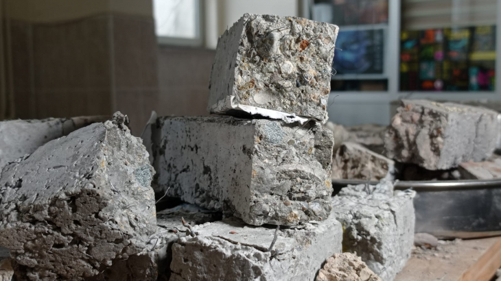 Siirt Üniversitesi akademisyenlerinden, deprem, yangın ve radyasyona dayanıklı beton çalışması