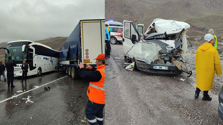 Hakkari'de 3 aracın karıştığı feci kaza: 3 kişi öldü, 7 yaralı!