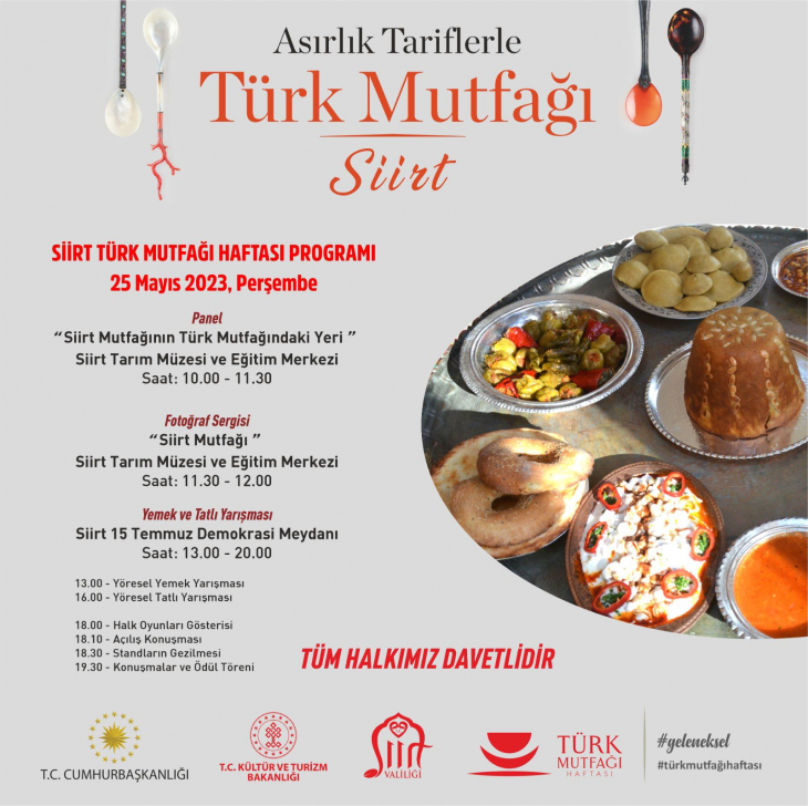 'Türk Mutfağı Haftası' Etkinlikleri Kapsamında Siirt'te Yemek Yarışması Düzenlencek!