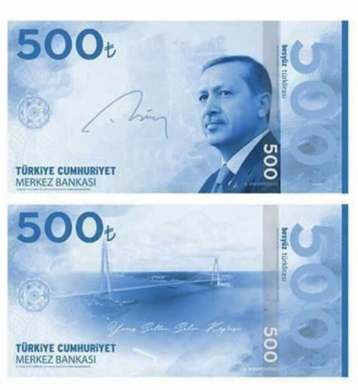 Türkiye'de Yeni Dönem Yeni Banknotlarla Başlıyor! İşte Yeni Banknot Tasarımları! 500 TL'nin Tasarımı..
