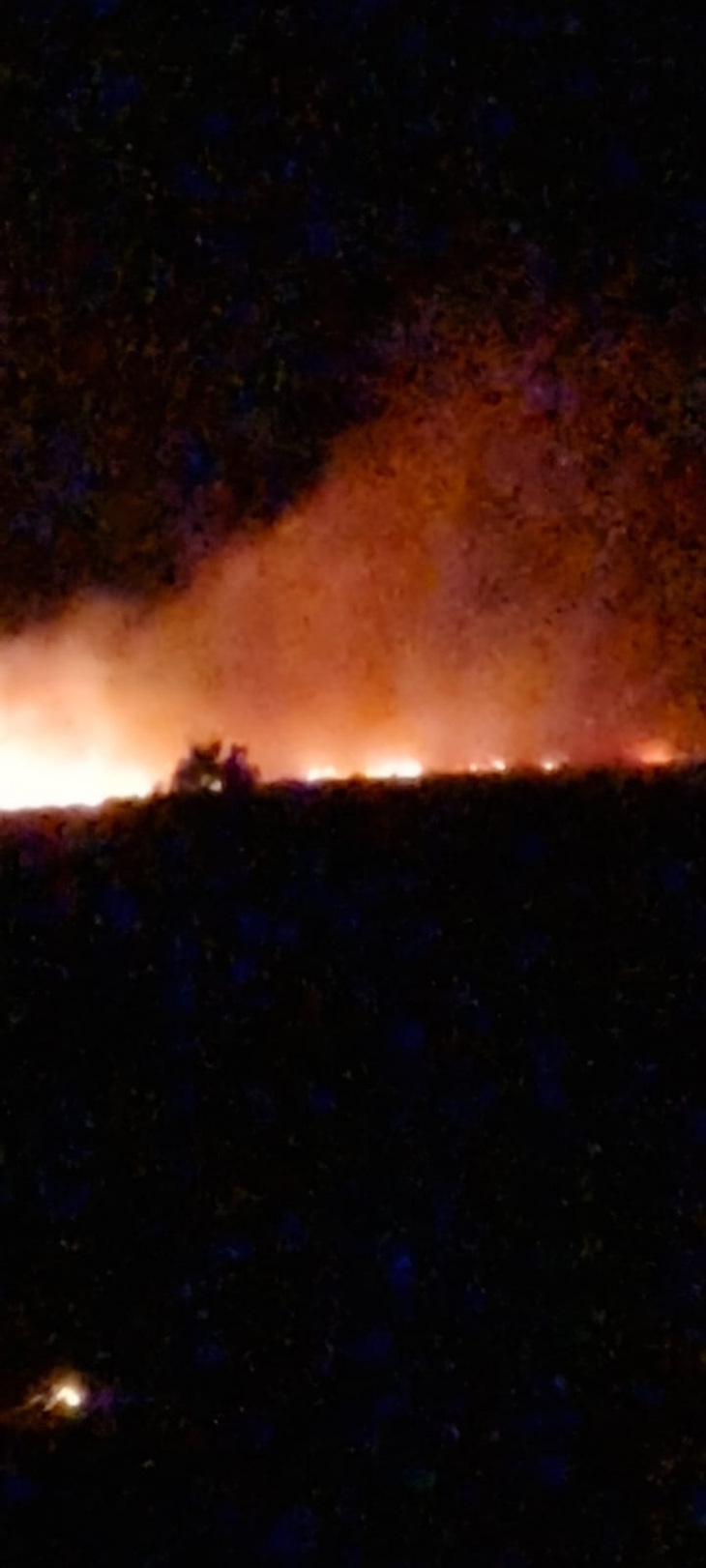 Siirt'te Köyde Yangın Çıktı! Jandarma Köy Halkıyla Birlikte Yangını Söndürmek İçin Seferber Oldu