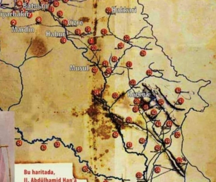 Sultan Abdülhamit'in 134 yıl önceki haritası gerçek çıktı! Bakın Türkiye'nin hangi şehirlerinde petrol rezervi bulunuyor