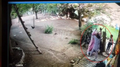 Batman'da 74 yaşındaki kadının evinin bahçesinde darbedilmesi güvenlik kamerasınca kaydedildi