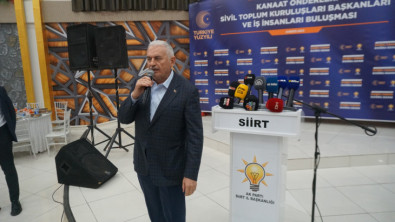 Eski Başbakan Binali Yıldırım Siirt'te Açıklamalarda Bulundu! 'Erdoğan'a Sahip Çıkma Zamanı'