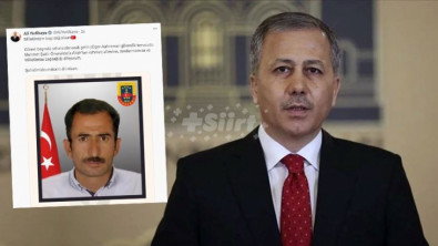 İçişleri Bakanı Yerlikaya, Siirt'te Şehit Düşen Güvenlik Korucusu İçin Başsağlığı Diledi