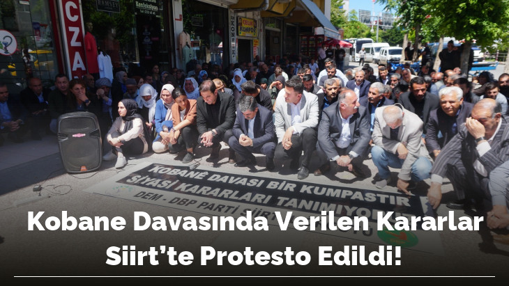 Kobane Davasında Verilen Kararlar Siirt'te Protesto Edildi!