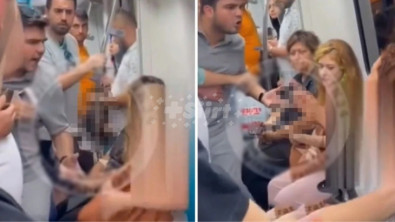 Marmaray'da bir yolcu, yanındaki kadının zorla başörtüsünü çıkarmaya kalktı