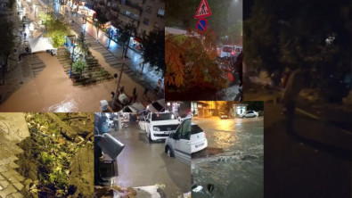 Sel Siirt'i Vurdu! AVM'yi Su Bastı, Duvarlar Yıkıldı, Ağaçlar Devrildi