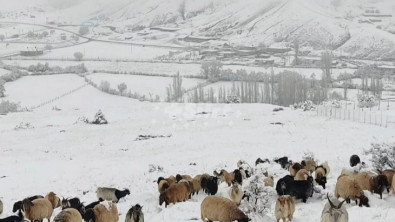 Siirt'in Bazı Bölgelerinde Kar Yağışı Başladı!