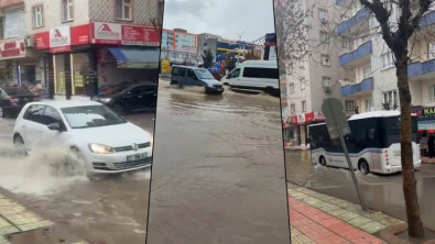 Siirt'te etkili olan sağanak yağışta vatandaş mağdur oldu