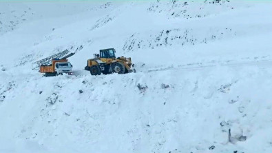 Siirt'te karda mahsur kalan DEDAŞ ekipleri kurtarıldı