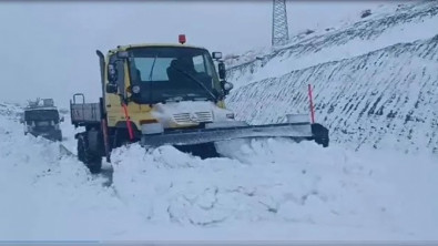 Şirvan'da 2 köy yolu kar nedeniyle ulaşıma kapandı